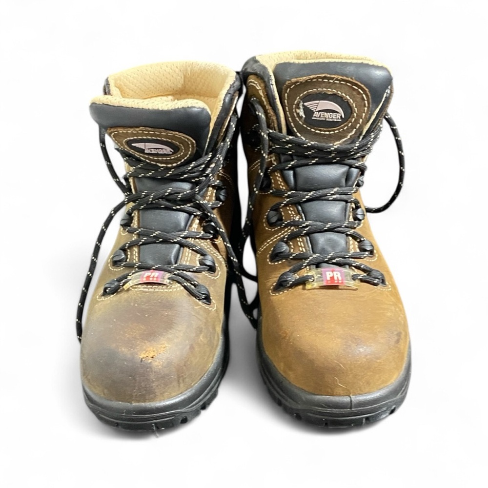 Avenger Brown and Black Combat Boots - Picture 6 of 6